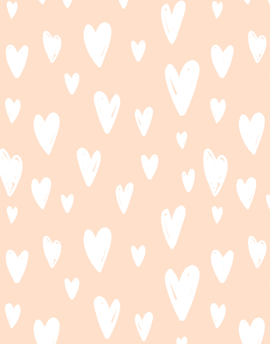 Heart Print Round Neck Dress