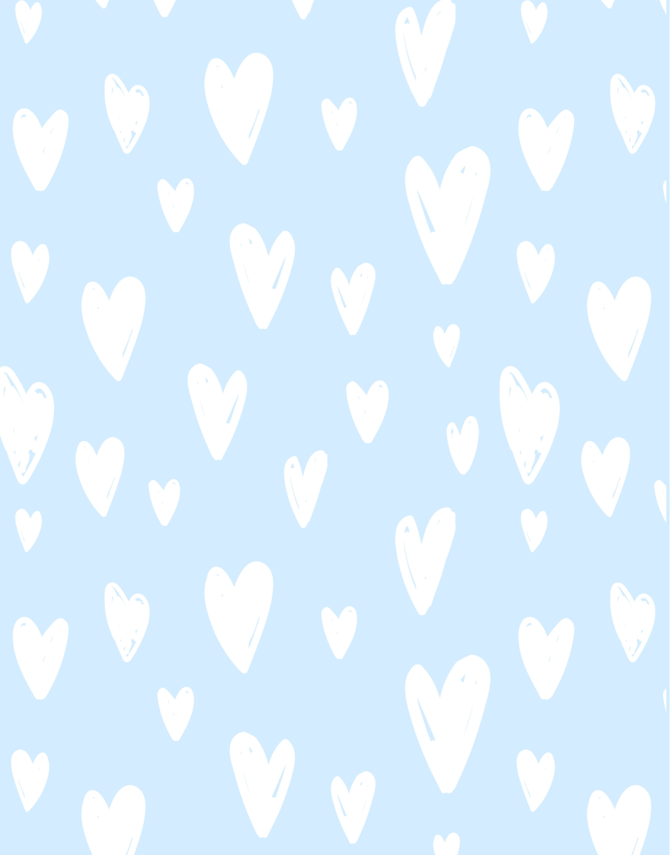 Heart Print Round Neck Dress