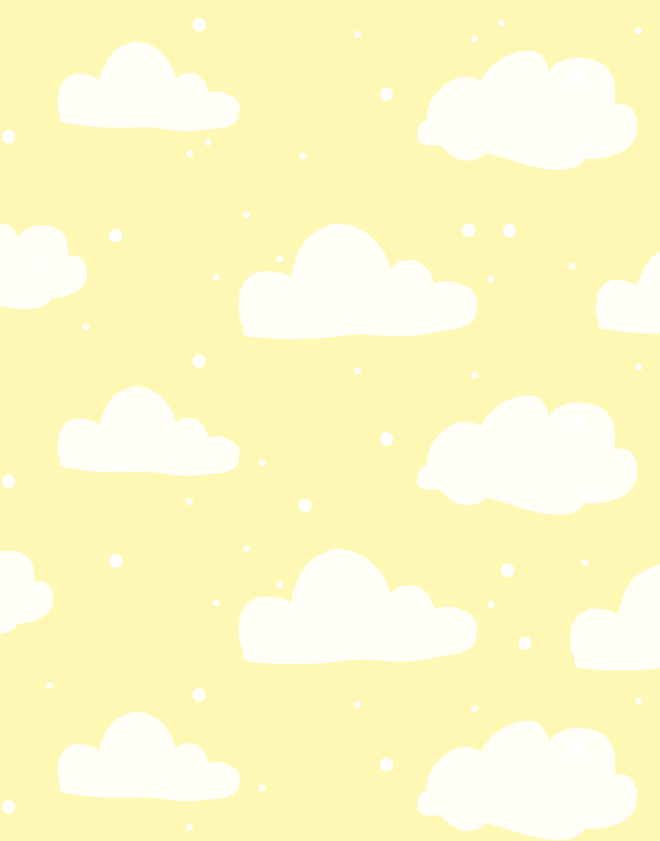 Baby Cloud Print Round Neck Dress