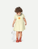 Hand-drawn Flower Print Round Neck Dress