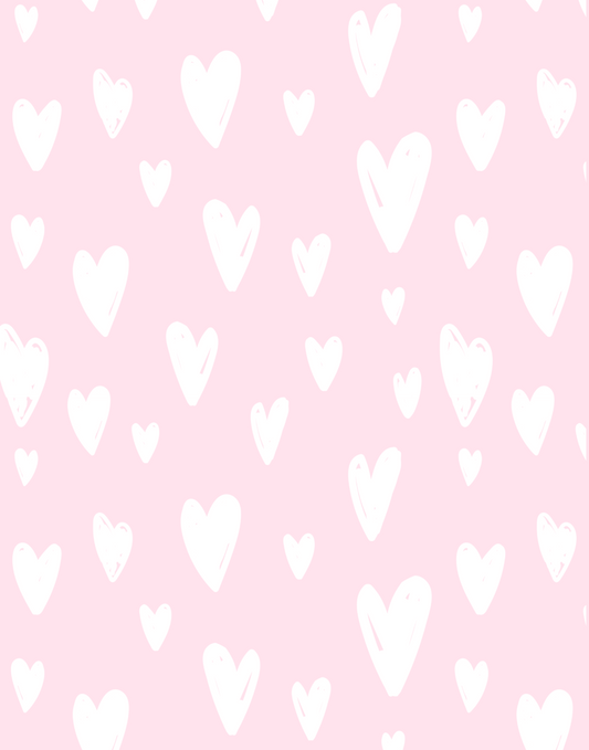 Heart Print Round Neck Dress