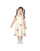 Baby Peach Print Round Neck Dress