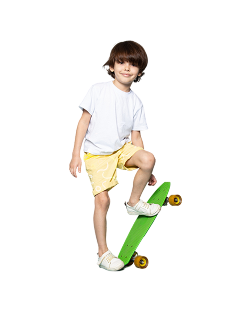 Printed Skateboard Shorts