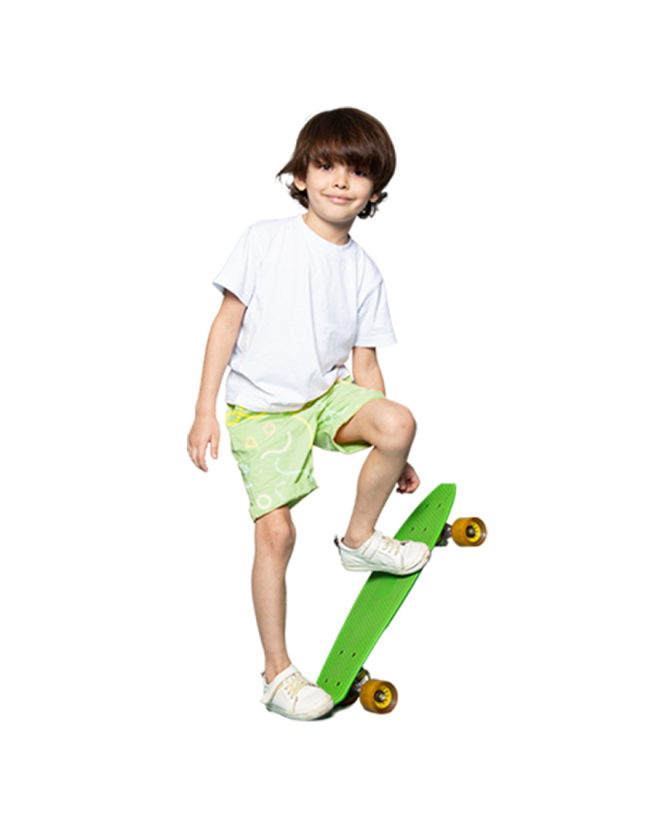 Printed Skateboard Shorts