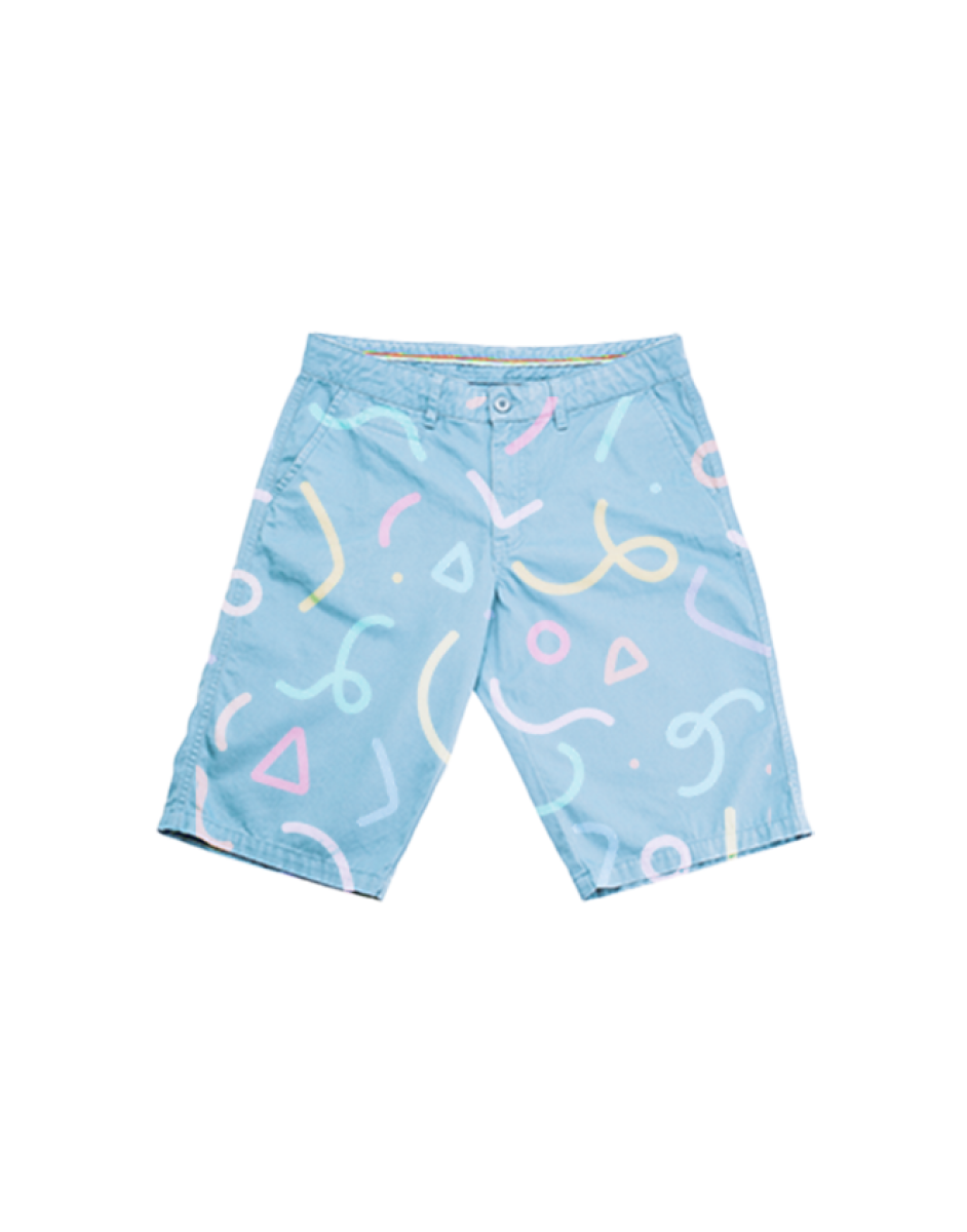 Printed Skateboard Shorts