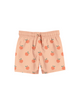 Printed Peach Relaxed Shorts
