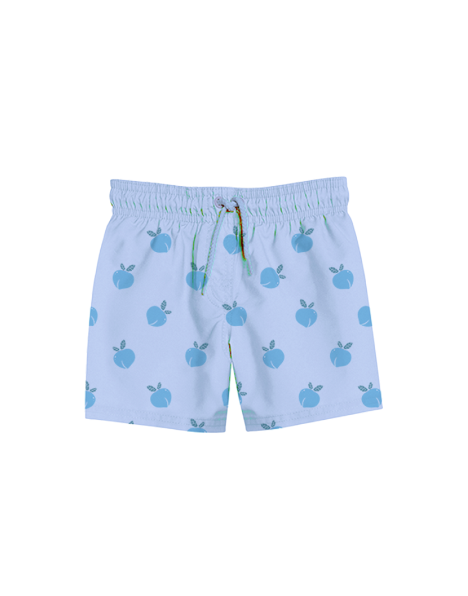 Printed Peach Relaxed Shorts