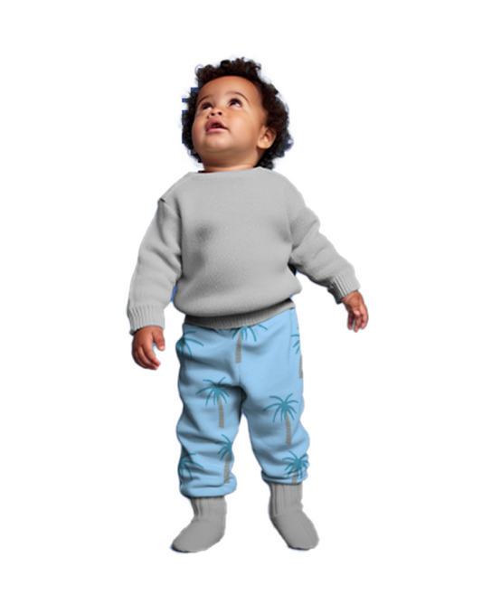 Palm Print Kids Joggers