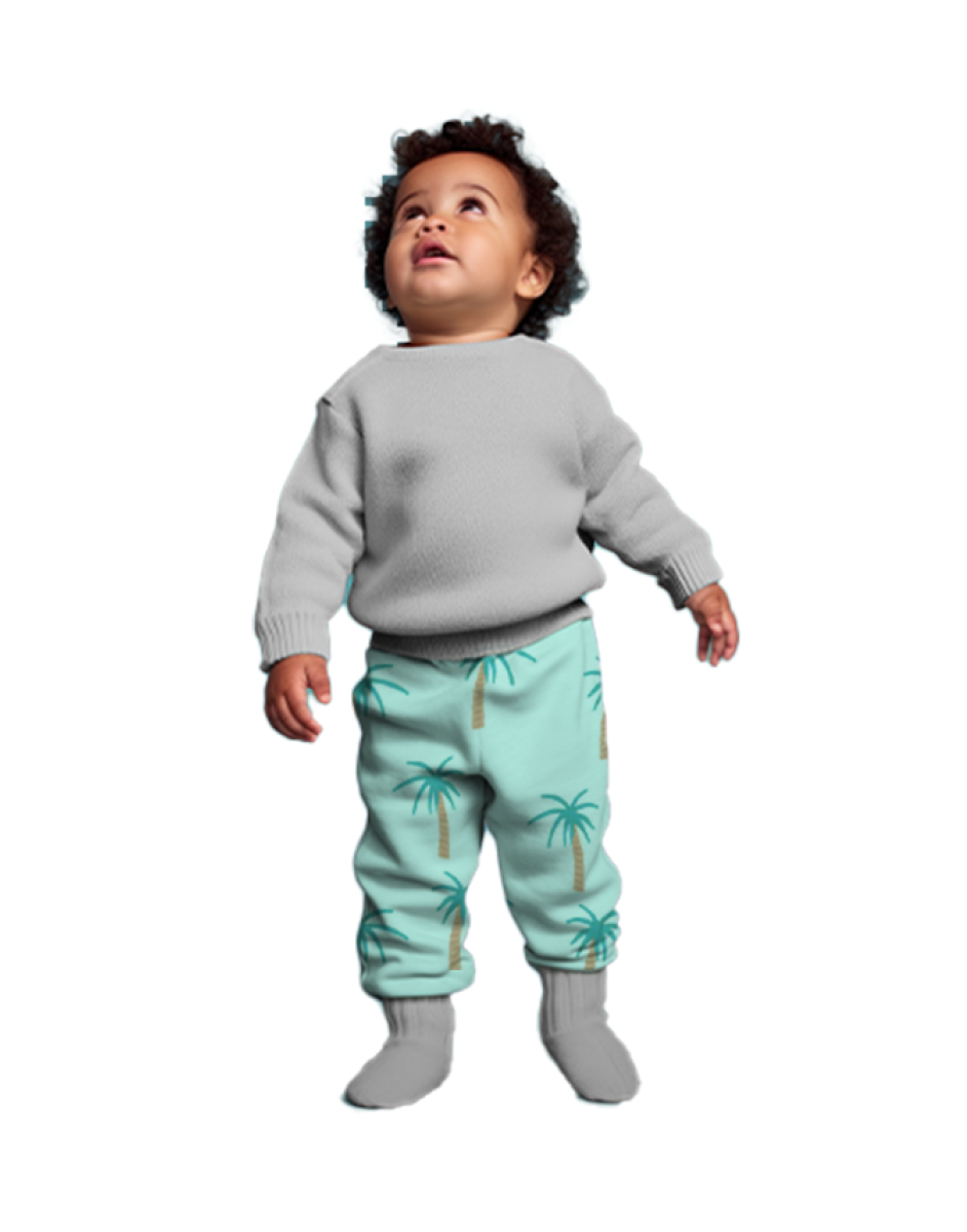 Palm Print Kids Joggers
