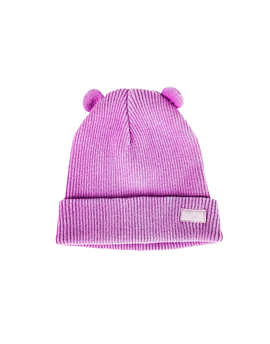 Woollen Cap with Pompoms
