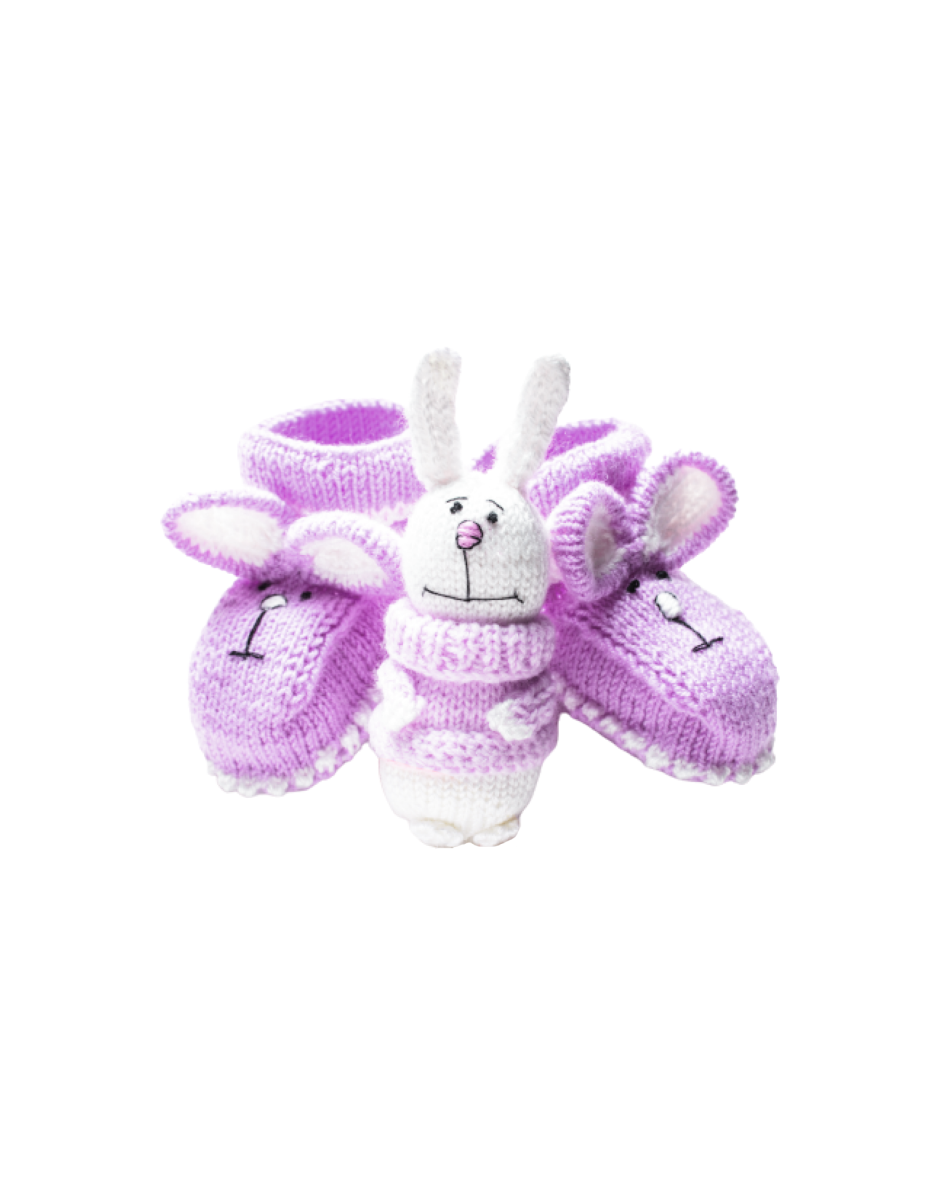 Knitted Bunny Shoes