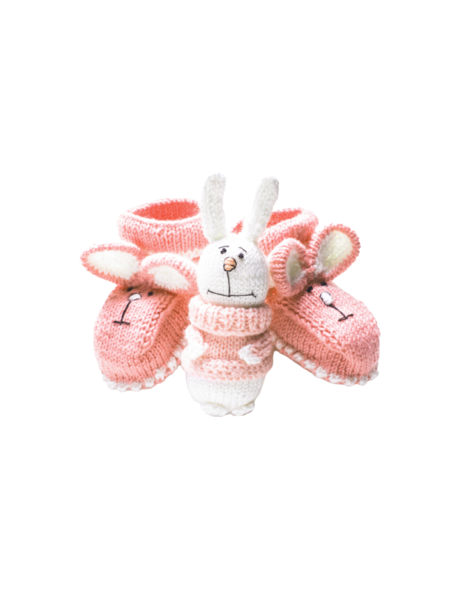 Knitted Bunny Shoes
