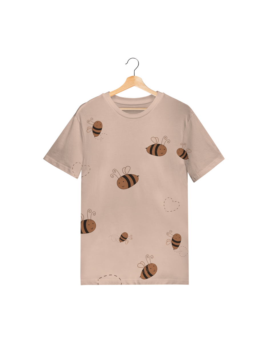 Honeybee Printed Round Neck T-shirt