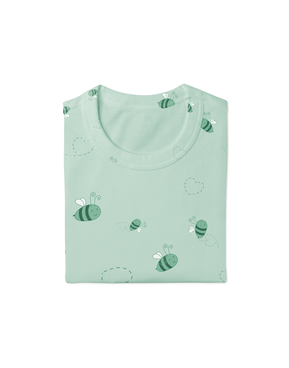 Honeybee Printed Round Neck T-shirt