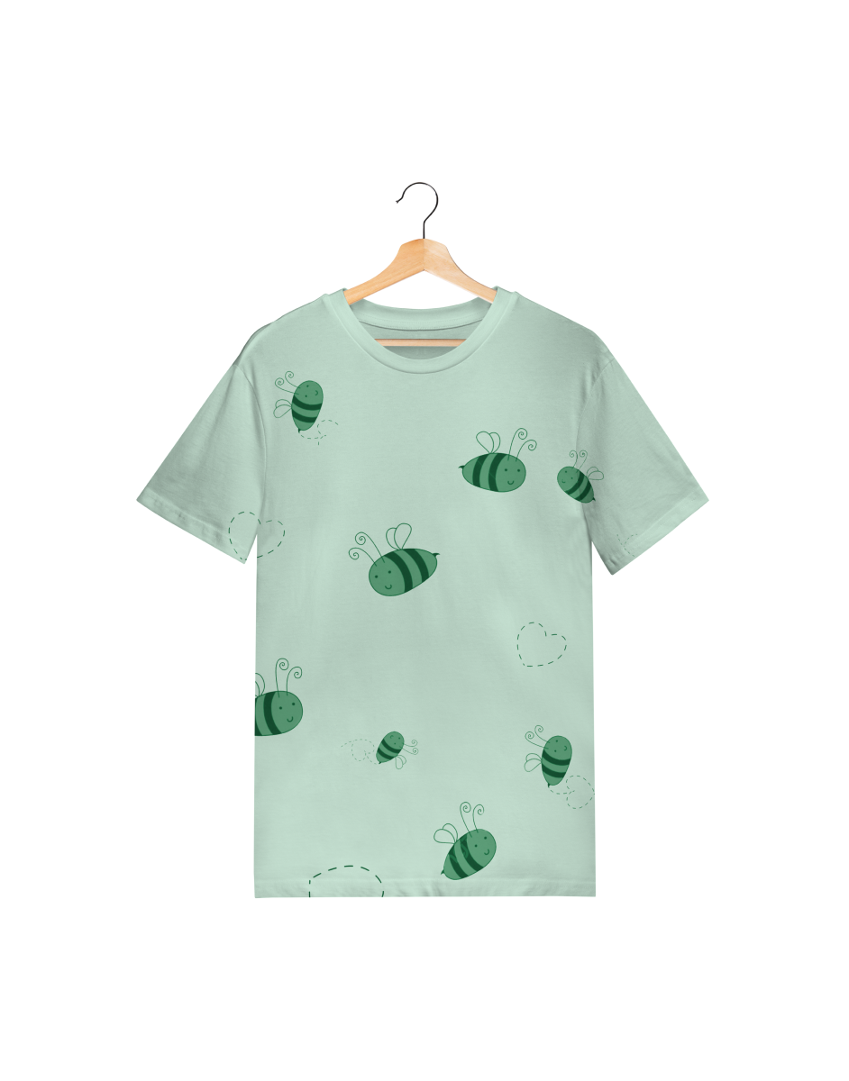 Honeybee Printed Round Neck T-shirt