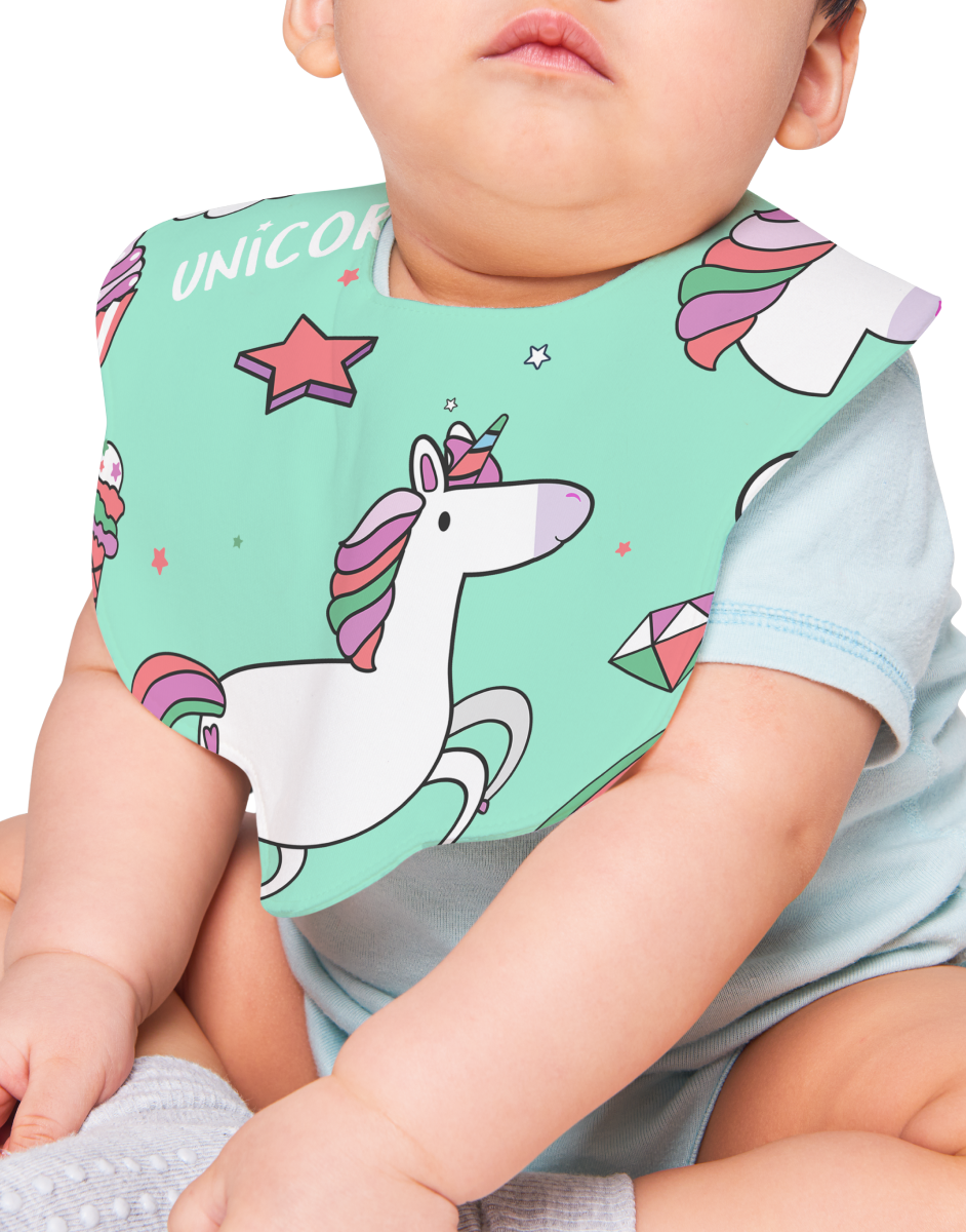 Unicorn Baby Bib