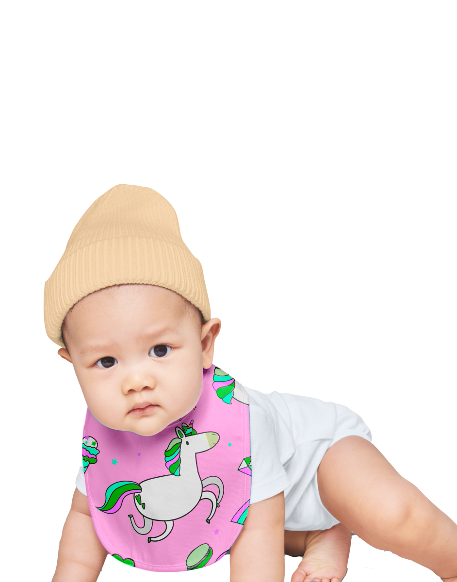 Unicorn Baby Bib