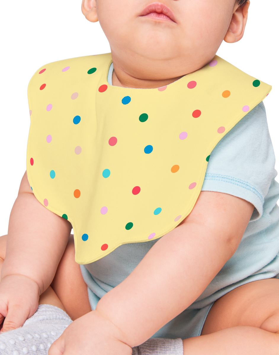 Polka Dot Baby Bib