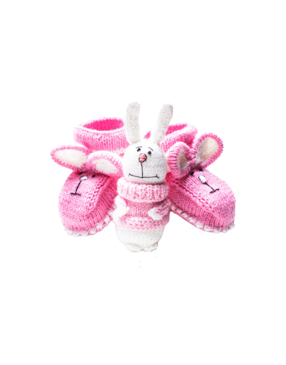 Knitted Bunny Shoes