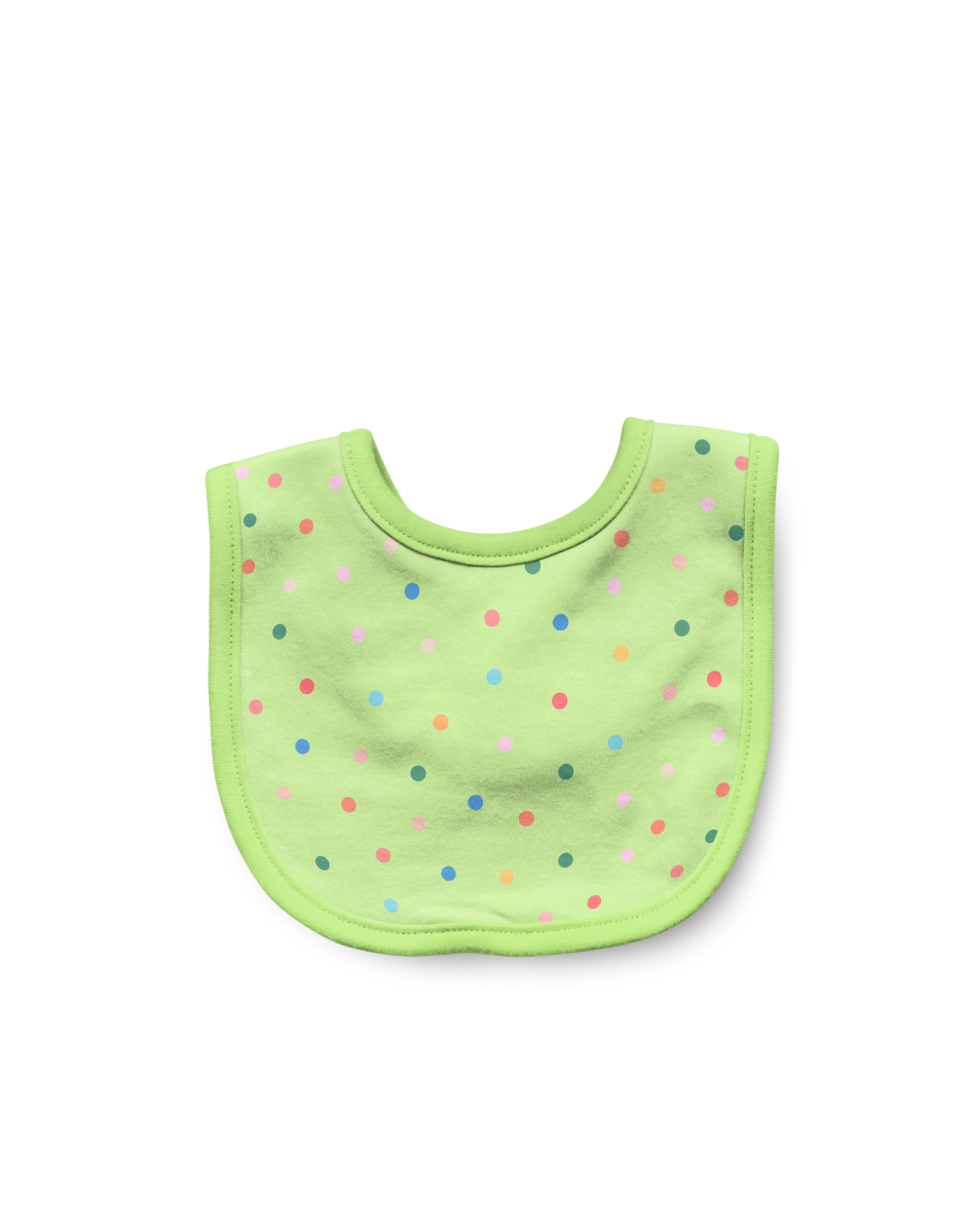 Polka Dot Baby Bib