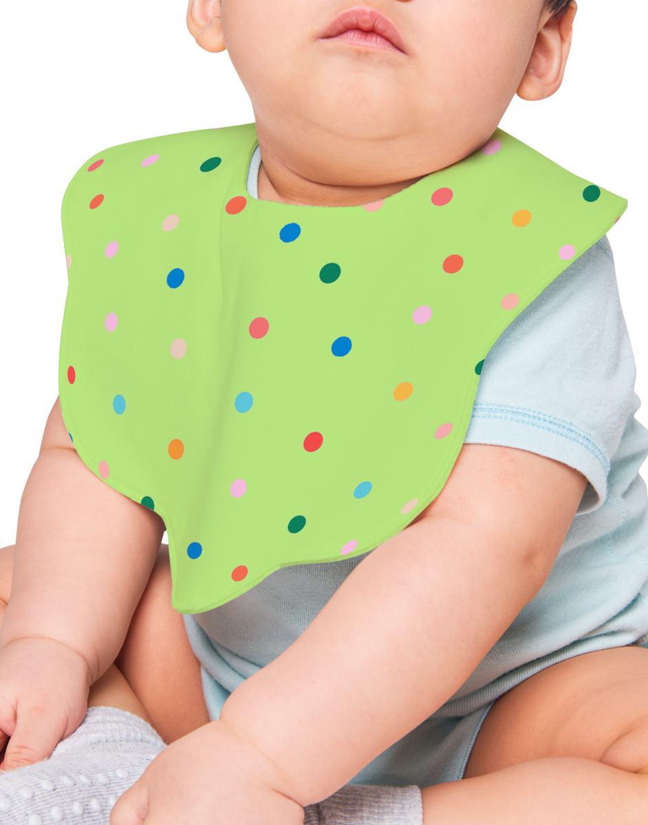 Polka Dot Baby Bib