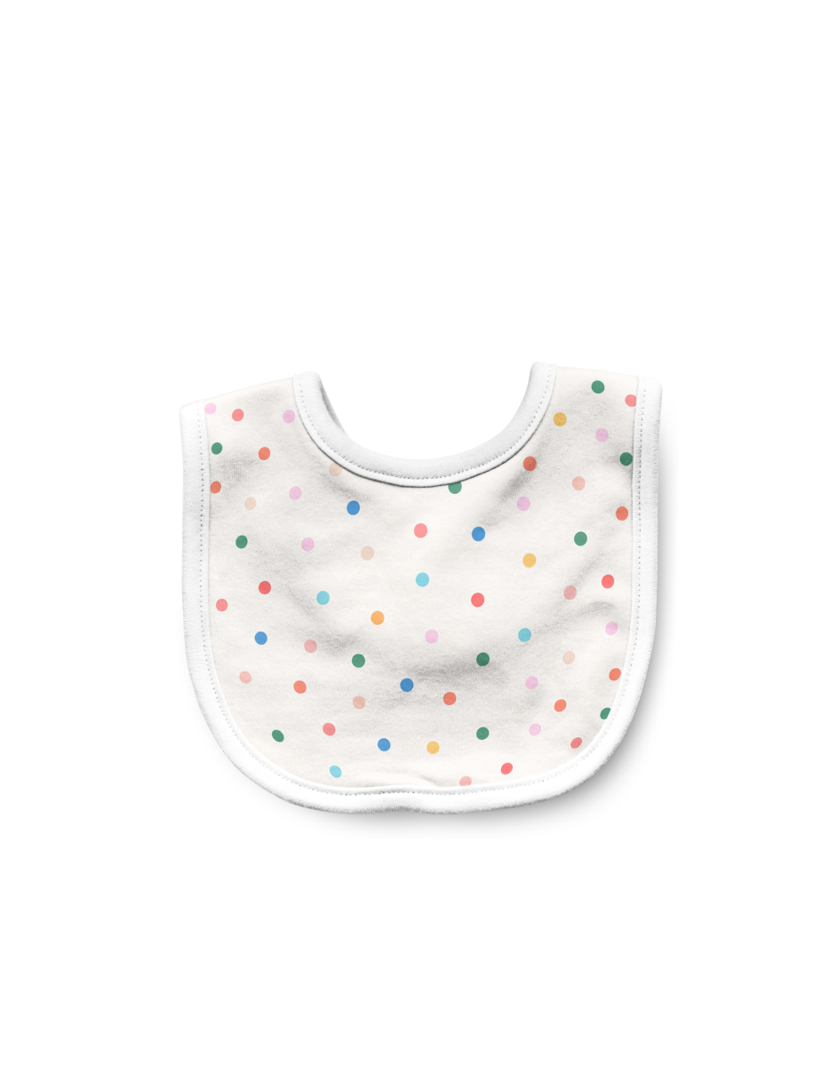 Polka Dot Baby Bib