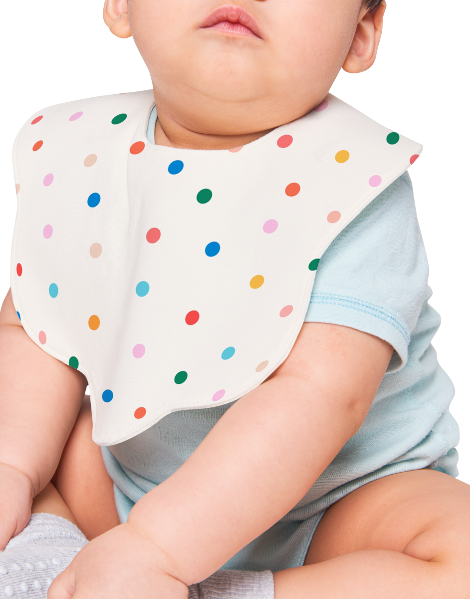 Polka Dot Baby Bib
