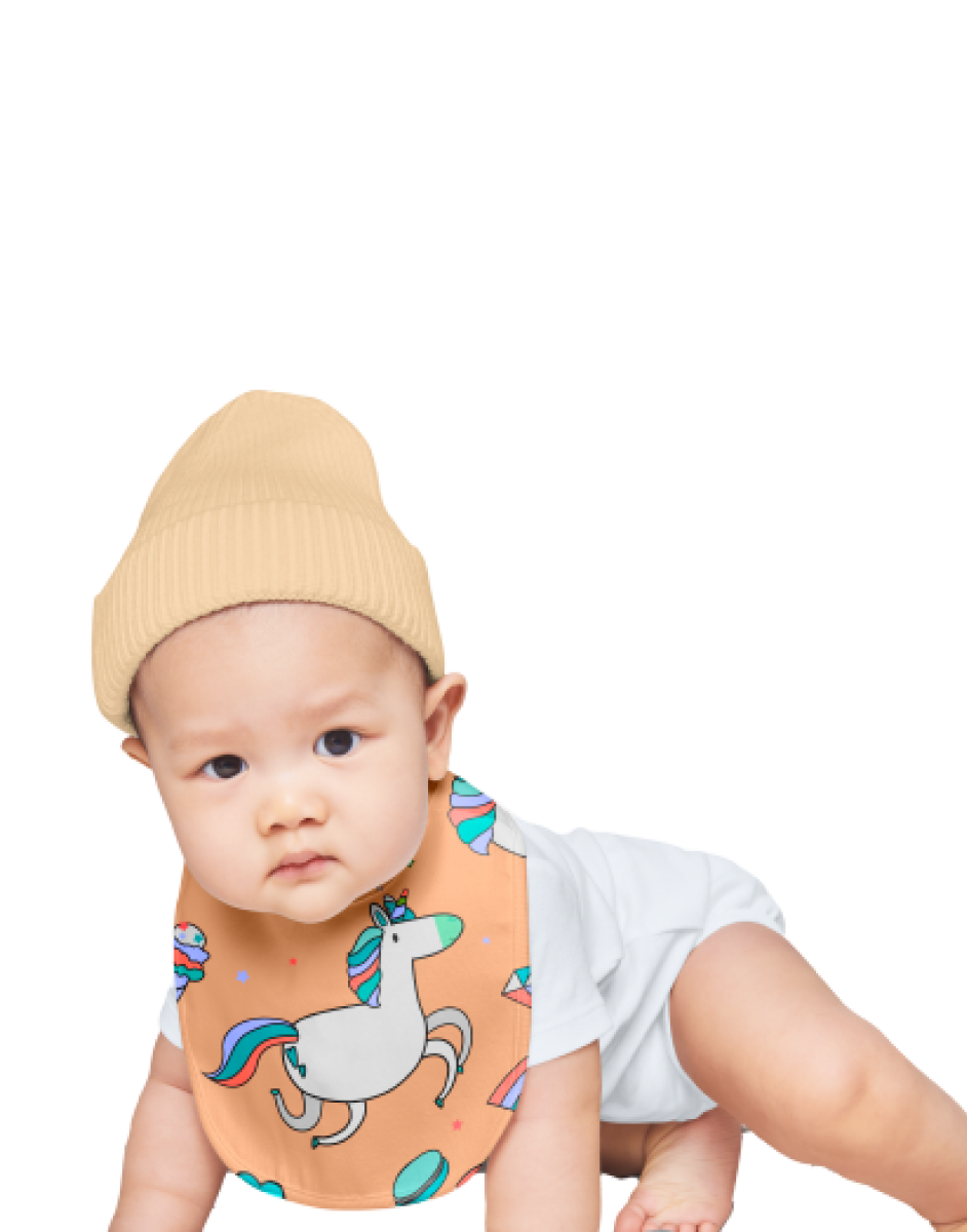 Unicorn Baby Bib