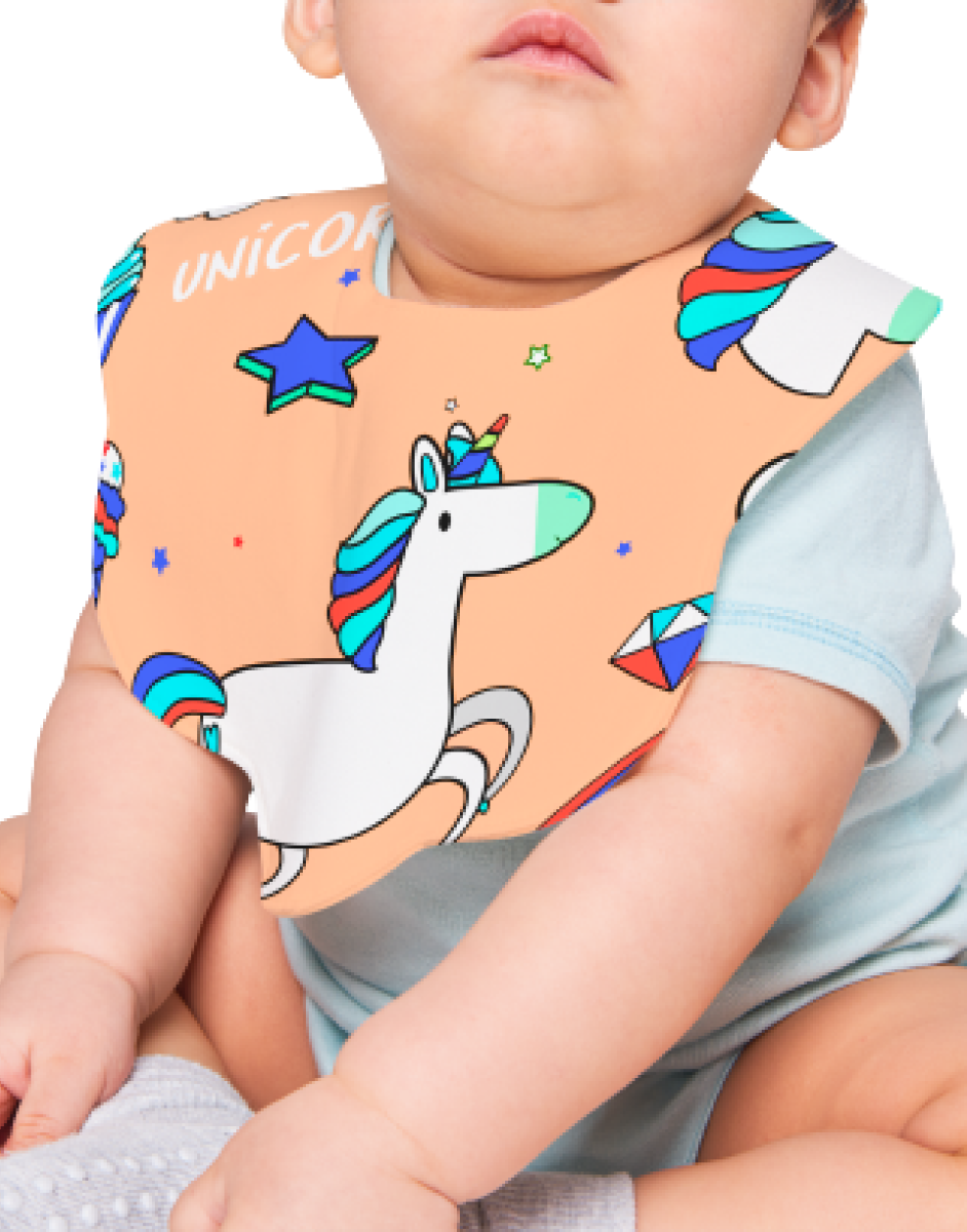 Unicorn Baby Bib