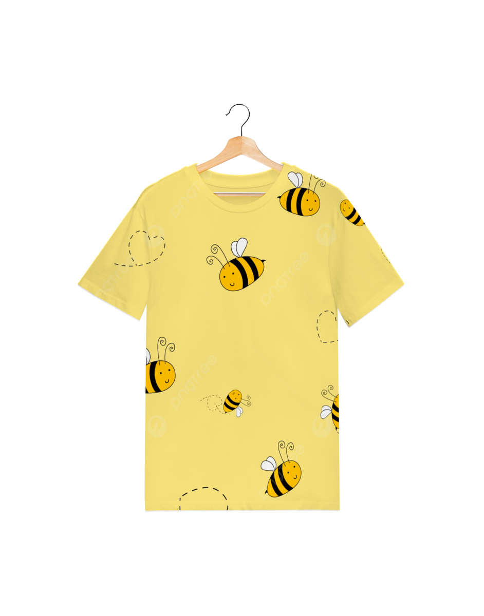 Honeybee Printed Round Neck T-shirt