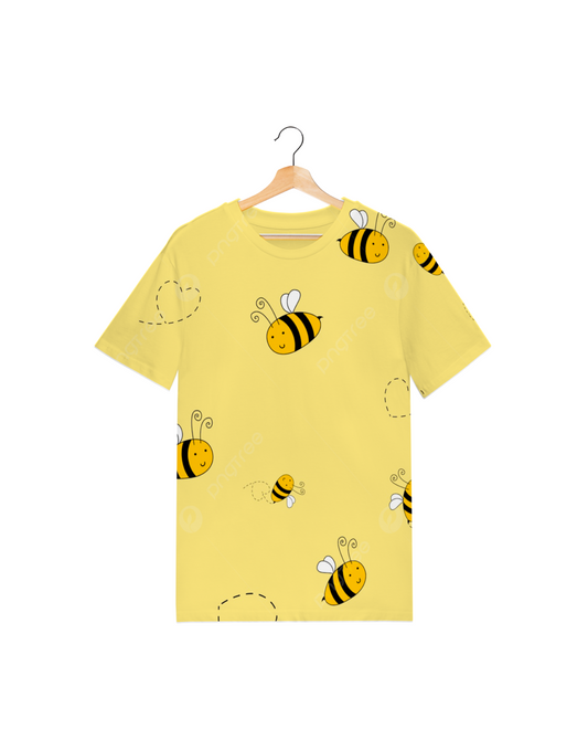 Honeybee Printed Round Neck T-shirt