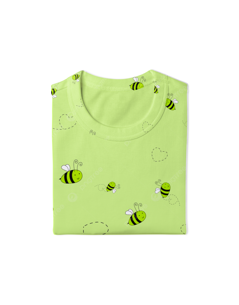 Honeybee Printed Round Neck T-shirt
