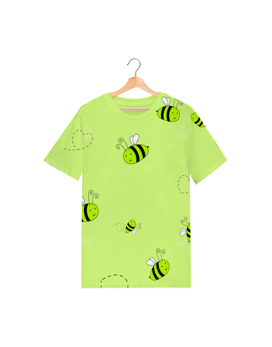 Honeybee Printed Round Neck T-shirt