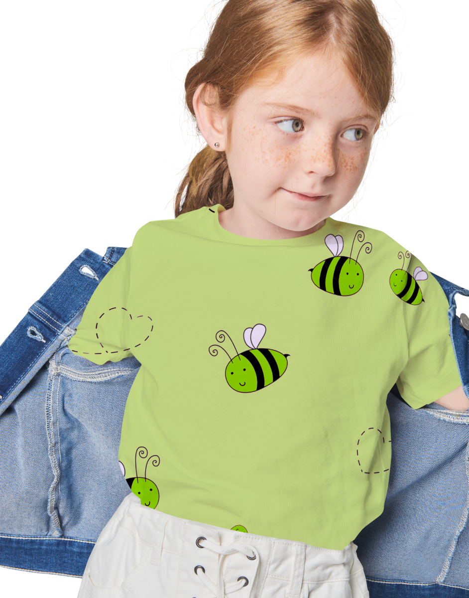 Honeybee Printed Round Neck T-shirt